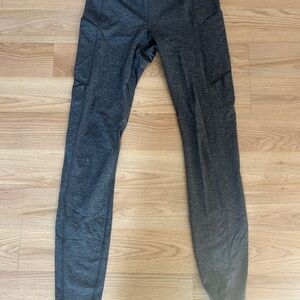 Lululemon Athletica Gray Leggings Full-Length Stretch
